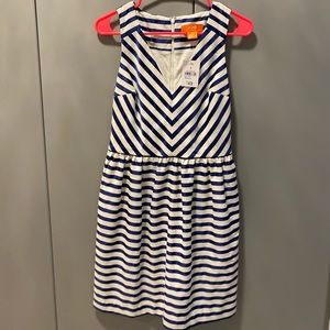 Joe Fresh navy and white dress. BNWT. Size 2.